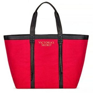 Victoria's Secret Red Studded Tassel Tote